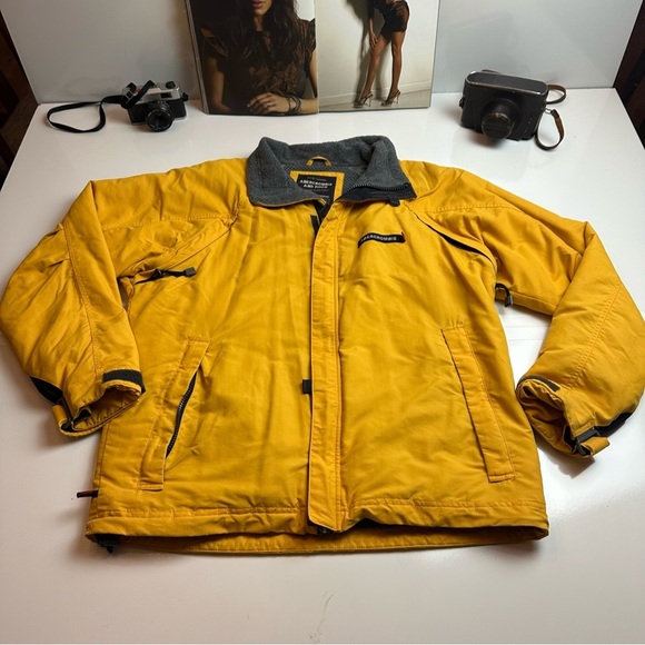 Abercrombie & Fitch Yellow Performance Jacket Weather-Resistant - Picture 1 of 9